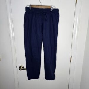 J.Crew Navy Blue Linen Pants Size 6